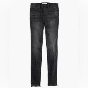 Madewell 9" High-Rise Skinny Jeans: Step-Hem Edition in Lunar Wash Size 24